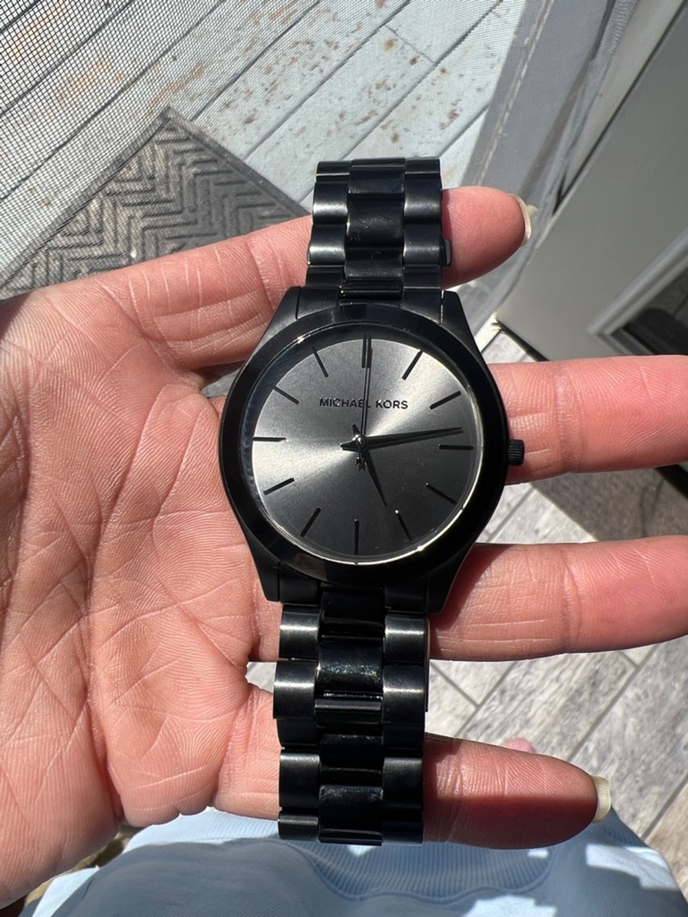 Unisex Slim Runway Ion-Plated Stainless Steel Bracelet Watch 44mm - Picture 10 of 10